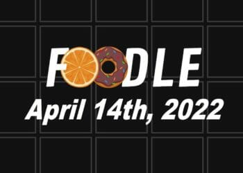Foodle Answer 104 - 14th April 2022