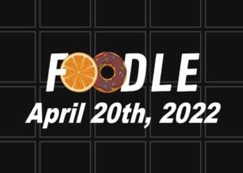 Foodle Answer 110 - 20th April 2022