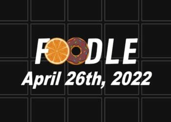 Foodle Answer 116 - 26th April 2022