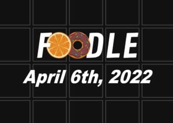 Foodle Answer 96 - 6th April 2022