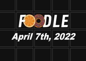 Today’s ‘Foodle’ 97: April 7 2022 – Hints and Solution