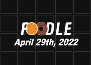 Foodle Answer Today - 29th April 2022