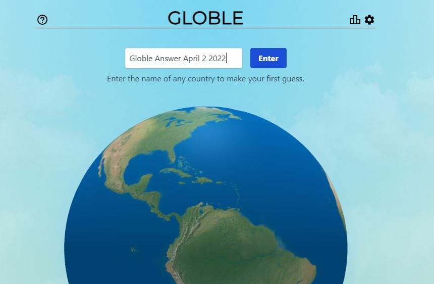 Globle April 2 2022 Answer Mystery Country