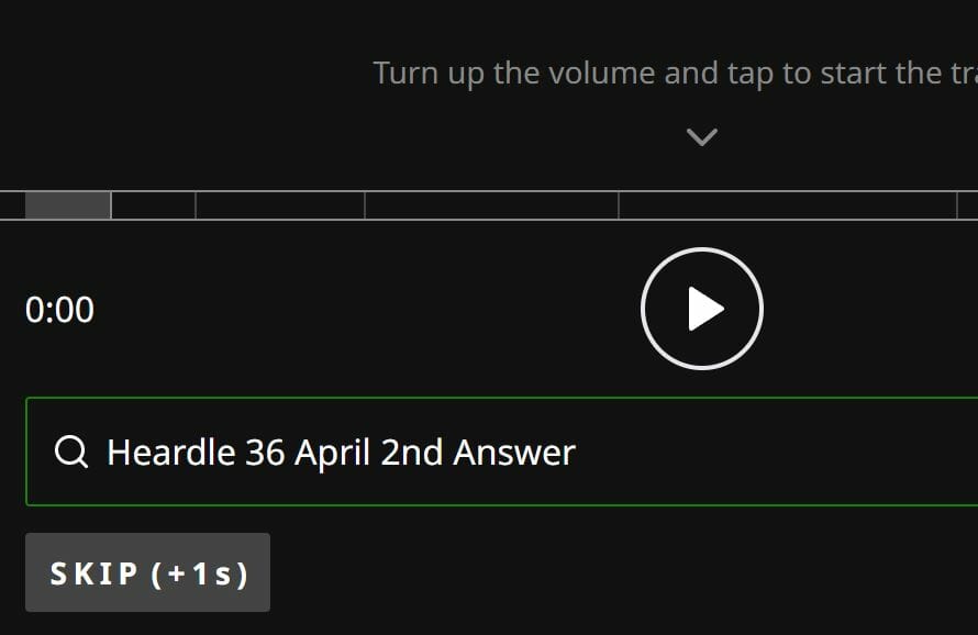 Heardle Song Answer: Today’s #36 Daily Song April 2nd, 2022