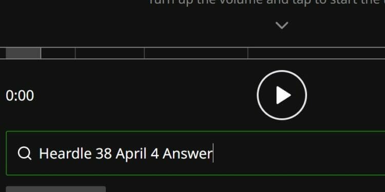 Heardle April 4 Song Answer and Hints 38
