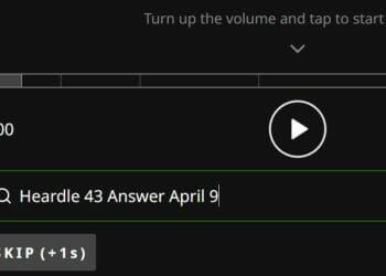 Heardle April 9 Answer Song of the Day 43