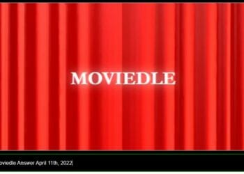 Moviedle Answer April 11 Movie Wordle Answer