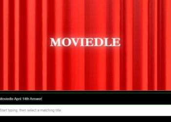 Moviedle Answer April 14 Daily Movie Wordle Answer