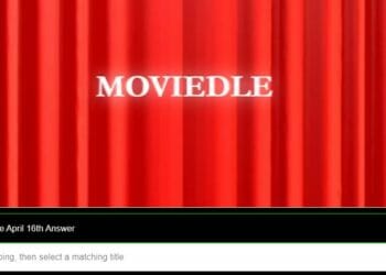 Moviedle Answer April 16 Daily Movie Wordle Answer