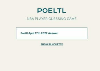 Poeltl April 17th NBA 52 Wordle Answer 2022