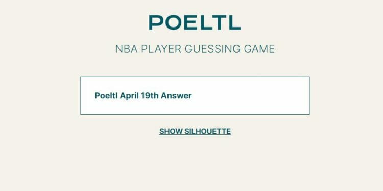 Poeltl April 19th NBA 54 Wordle Answer 2022