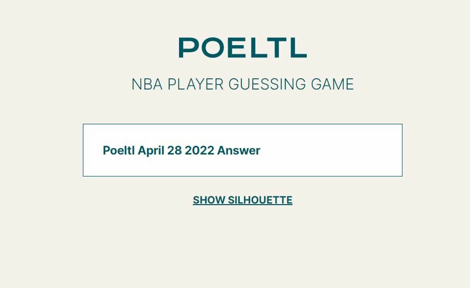 Poeltl April 28 Answer Today NBA Player Hints 63