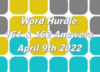 Word Hurdle #161 & #162 - 9th April 2022
