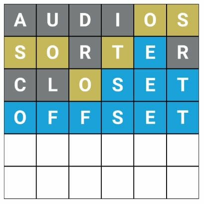 Word Hurdle #166 Afternoon Answer - 11th April 2022