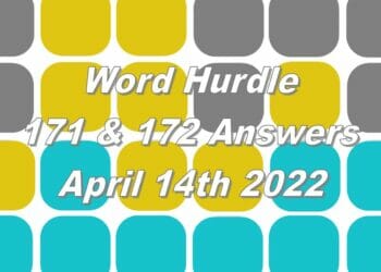 Word Hurdle #171 & #172 - 14th April 2022