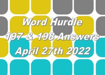 Word Hurdle #197 & #198 - 27th April 2022