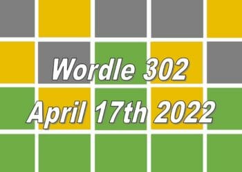 Wordle 302 - April 17th 2022
