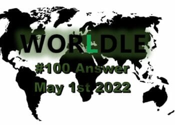 Worldle 100 - May 1st 2022