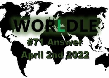 Worldle 71 - April 2nd 2022
