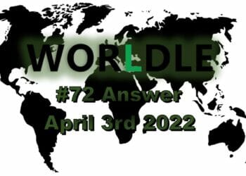 Worldle 72 - April 3rd 2022