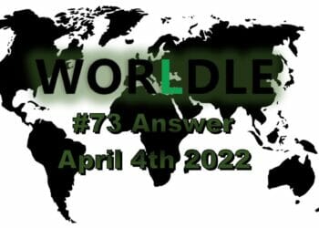 Worldle 73 - April 4th 2022