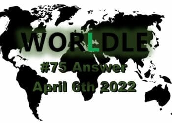 Worldle 75 - April 6th 2022