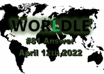 Worldle 81 - April 12th 2022