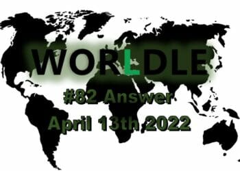 Worldle 82 - April 13th 2022