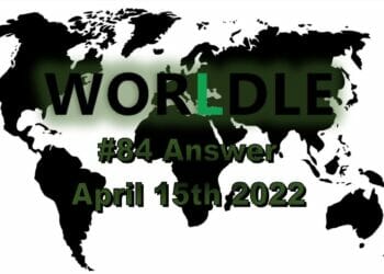 Worldle 84 - April 15th 2022