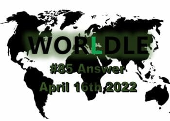 Worldle 85 - April 16th 2022