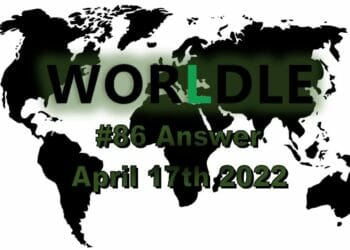 Worldle 86 - April 17th 2022