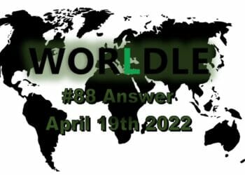 Worldle 88 - April 19th 2022