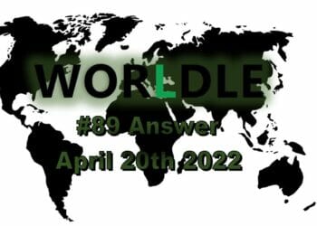 Worldle 89 - April 20th 2022