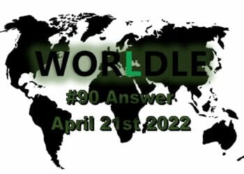 Worldle 90 - April 20th 2022