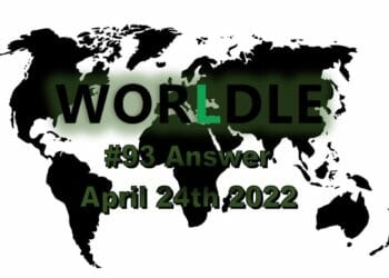 Worldle 93 - April 24th 2022