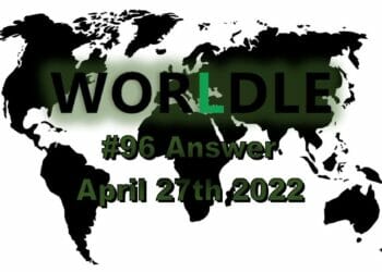 Worldle 96 - April 27th 2022