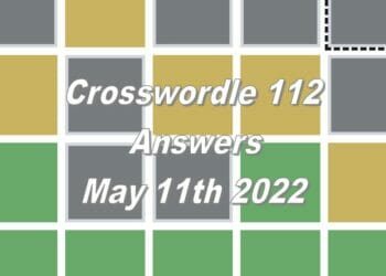 Daily Crosswordle 112 - 11th May 2022