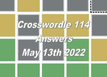 Daily Crosswordle 114 - 13th May 2022