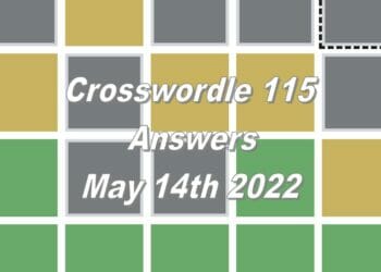 Daily Crosswordle 115 - 14th May 2022