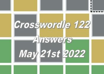 Daily Crosswordle - 21st May 2022