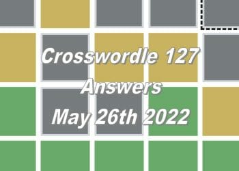 Daily Crosswordle - 26th May 2022