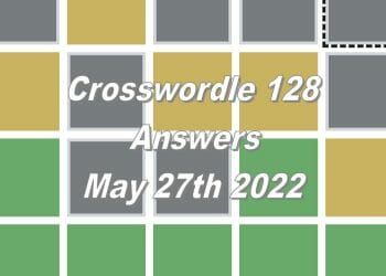 Daily Crosswordle - 27th May 2022