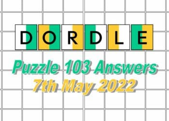 Daily Dordle 103 - May 7th 2022