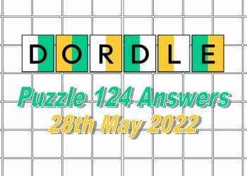 Daily Dordle 124 - May 28th 2022