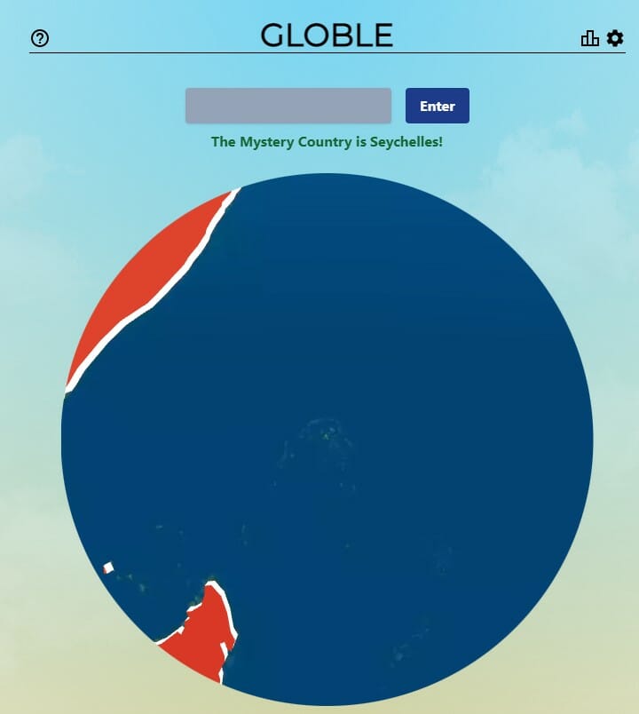 Daily Globle Answer - 15th May 2022