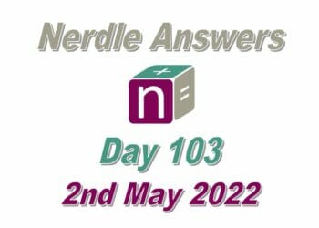 Daily Nerdle 103 - May 2nd, 2022
