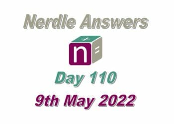 Daily Nerdle 110 - May 9th, 2022