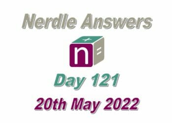 Daily Nerdle 121 - May 20th, 2022