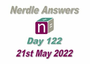 Daily Nerdle 122 - May 21st, 2022