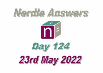 Daily Nerdle 124 - May 23rd, 2022